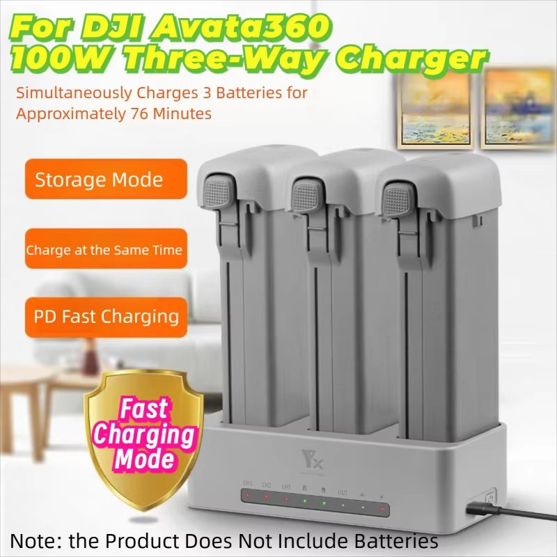 Drone Power Bank - DJI AVATA360 드론 배터리용 3방향 고속